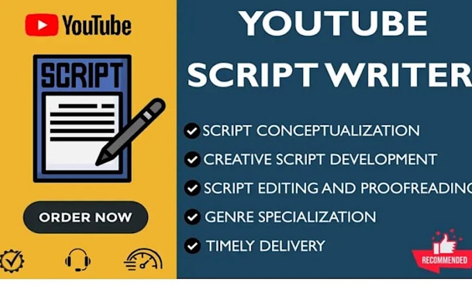 Gig Preview - Create engaging, plagiarism free youtube scripts unique, SEO optimized content