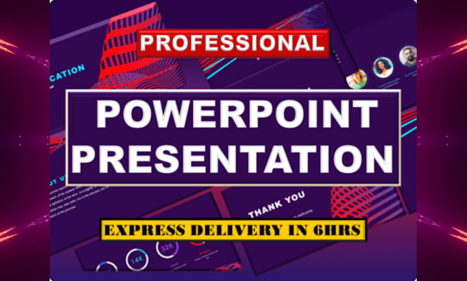 Gig Preview - Powerpoint presentation design and pitch deckl