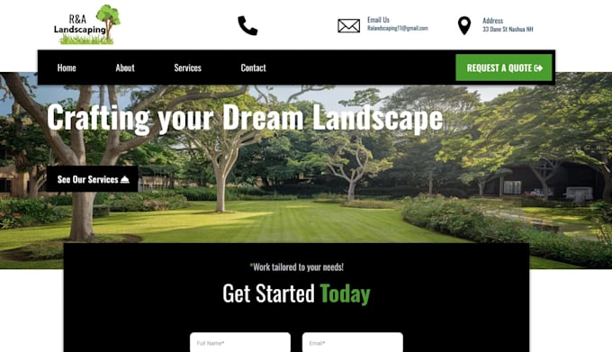 Bestseller - create a website for your landscaping company business