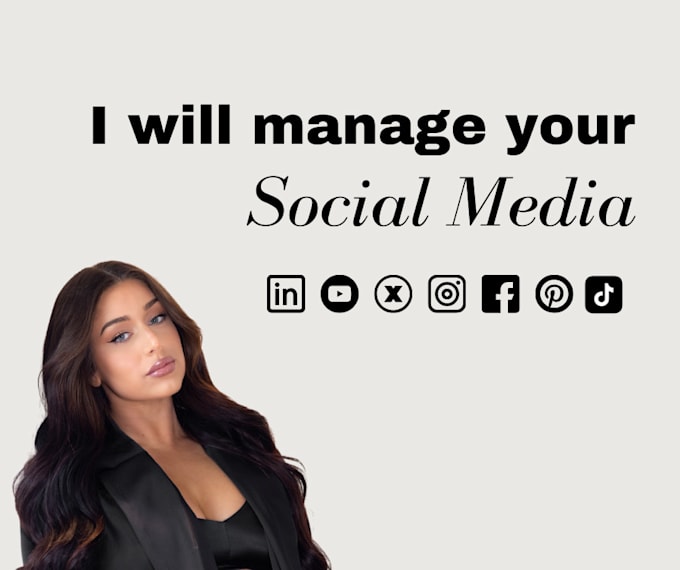 Gig Preview - Manage and grow your social media presence