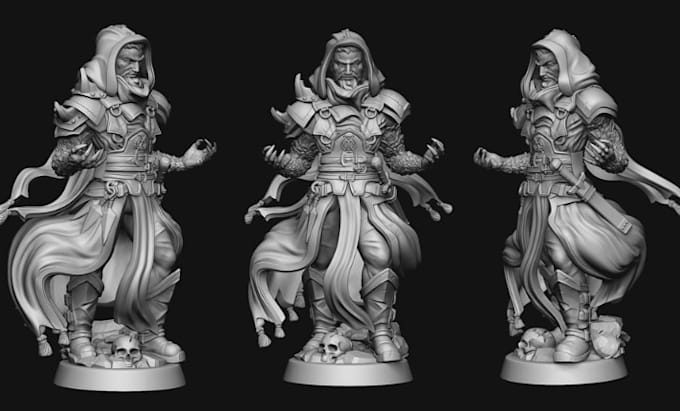 Bestseller - 3d sculpting 3d character model miniature dnd character figurine for 3d printing