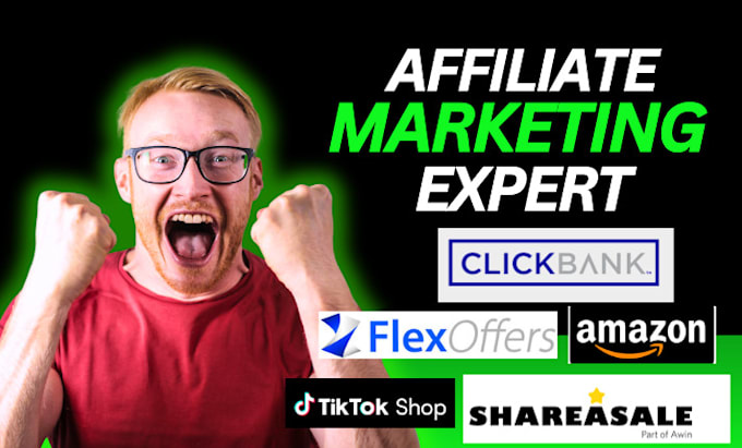 Gig Preview - Create clickbank account shareasale flexoffers tiktok shop affiliate marketing