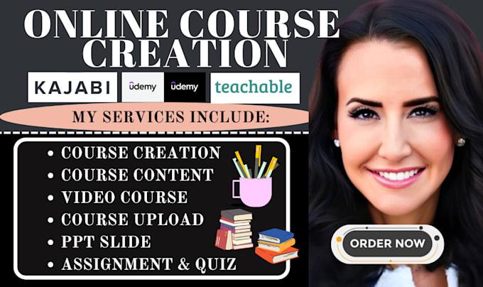 Gig Preview - Create online course content course creation course curriculum ebook ghostwriter