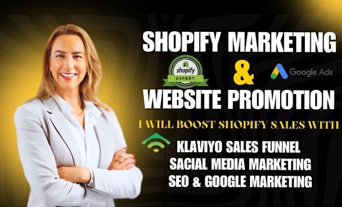 Gig Preview - Boost shopify store sales shopify marketing ecommerce website promotion