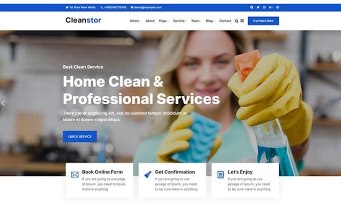 Gig Preview - Generate commercial cleaning leads commercial cleaning website