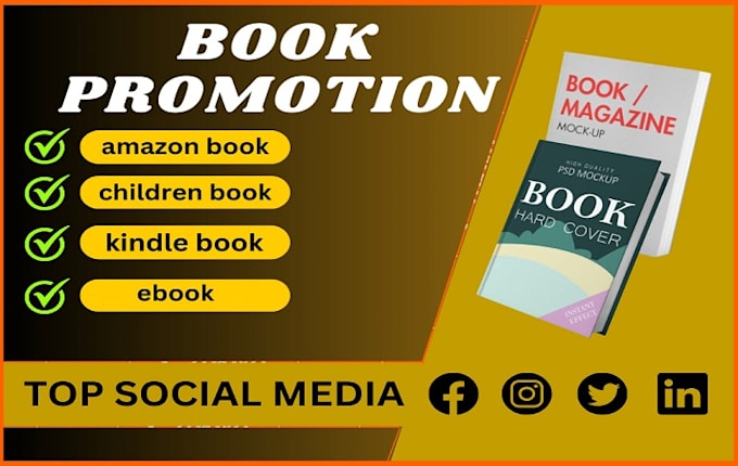 Gig Preview - Do amazon book promotion and ebook marketing with kindle children book promotion