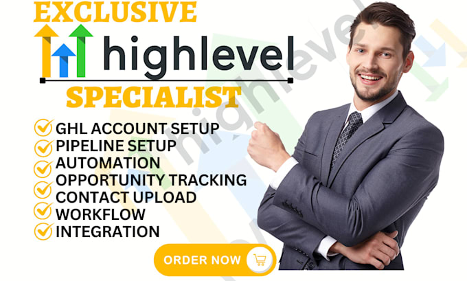 Bestseller - setup go high level crm pipeline gohighlevel opportunity tracking ghl automation