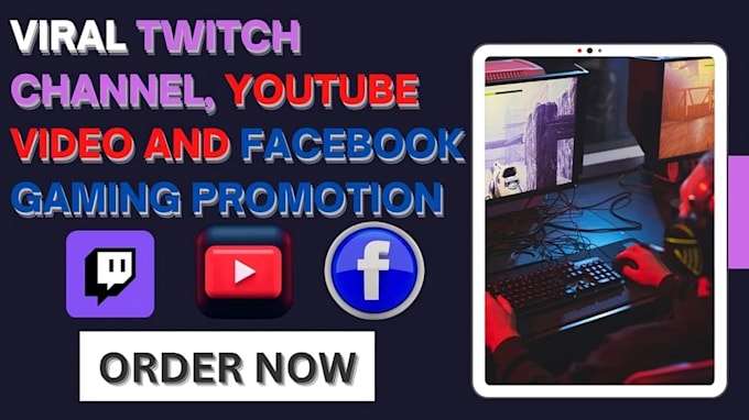 Gig Preview - Do organic promotion for your twitch channel, viewers, twitch affiliate