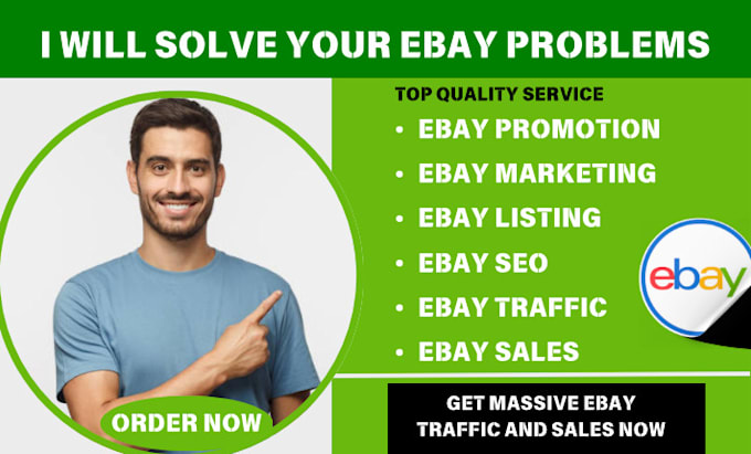 Gig Preview - Ebay promotion, ebay marketing, seo and listing for ebay traffic and ebay sales