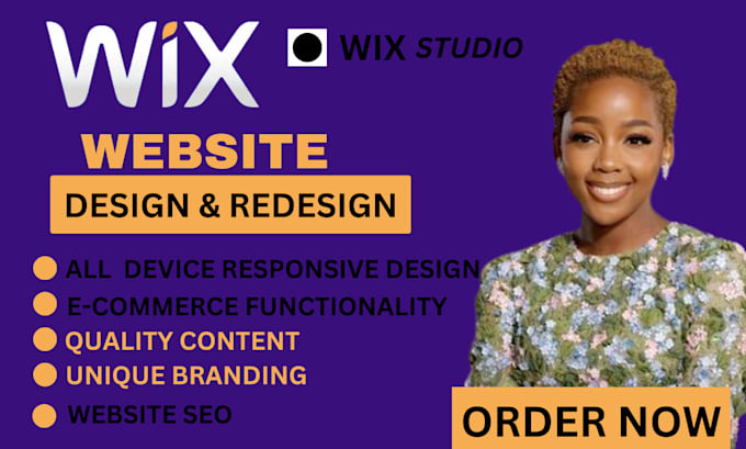 Gig Preview - Build wix website design wix website redesign wix website design wix website