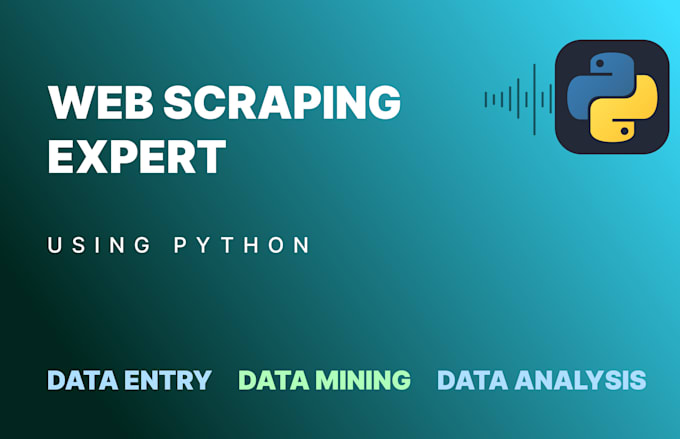 Gig Preview - Expertly scrape and extract web data using python