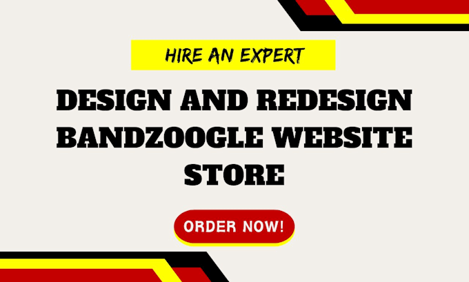 Gig Preview - Design bandzoogle store bandzoogle website bandzoogle design and redesign