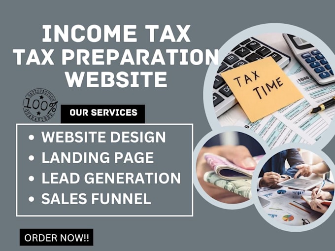 Bestseller - income tax leads finance website sales funnel tax website