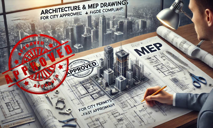 Gig Preview - Review and stamp architecture engineering mep drawing building pe city permit