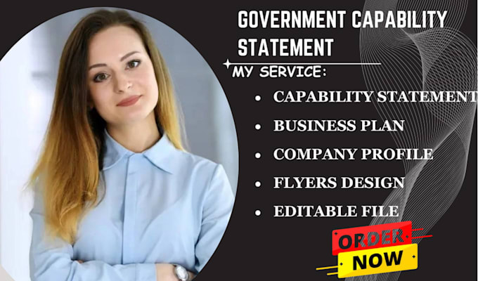 Gig Preview - Write government capability statement, business plan