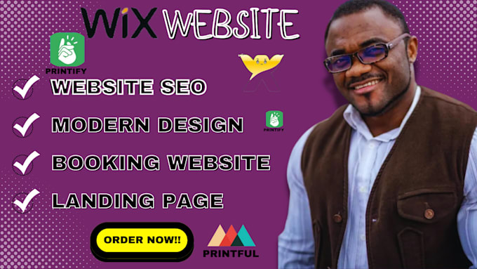 Gig Preview - Redesign wix studio design wix editorx wix ecommerce store printify printful SEO