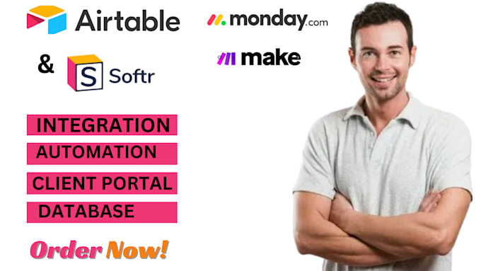 Bestseller - set up and automate airtable databases with zapier, softr and integration