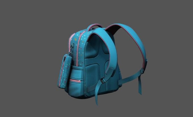 Gig Preview - Create 3d bag design, backpacks model, 3d textile, tote bag, luggage bag, purse