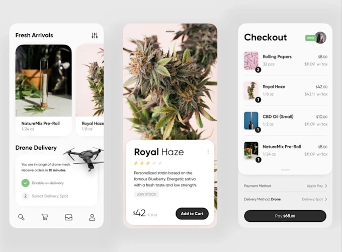 Bestseller - build cannabis delivery app, hemp, cbd, alcohol, marijuana weeds delivery app