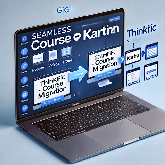 Gig Preview - Migrate your online course from thinkific to kartra