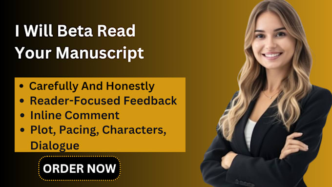 Bestseller - carefully beta read your book and offer honest, reader focused feedback