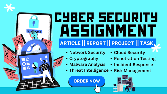 Gig Preview - Cyber security assignment cryptography soc malware article report project