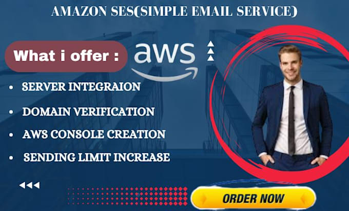 Gig Preview - Setup and increase amazon ses sending limit with stmp server ec2 email marketing