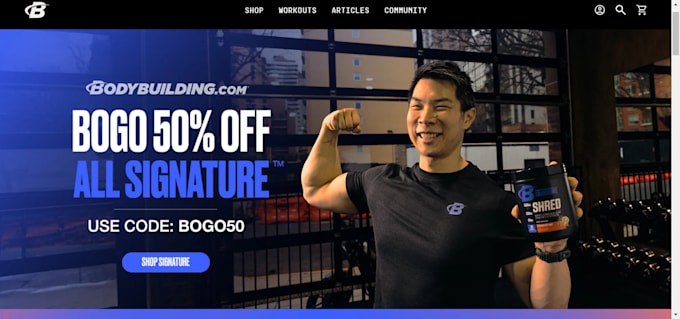 Bestseller - build branded and profitable health and wellness shopify store fitness website