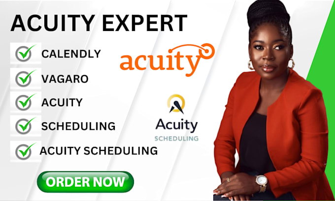 Gig Preview - Set up calendly, acuity scheduling and vagaro