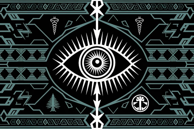 Gig Preview - Design a symmetrical cyber sigilism, agrogoth, tribal, neotribal tattoo for you