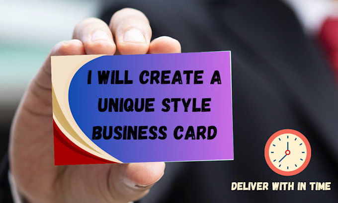 Gig Preview - Create a unique style business card