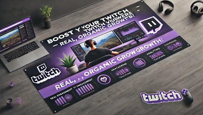 Gig Preview - Organically embed twitch live viewers to your channel and increase your views