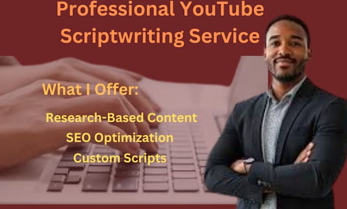 Gig Preview - Become your scriptwriter for youtube content