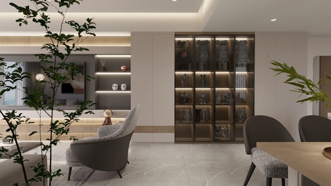 Gig Preview - Create high quality photorealistic 3d rendering, render 3d interior