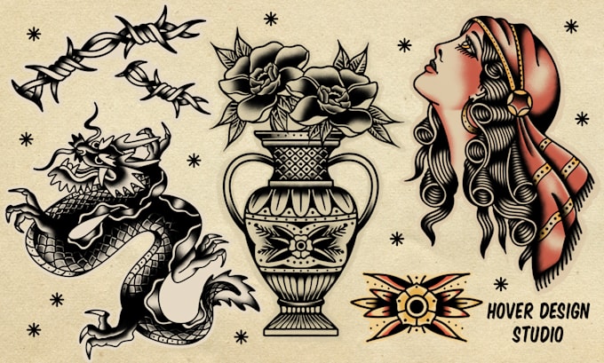 Gig Preview - Do awesome traditional old school tattoo design style