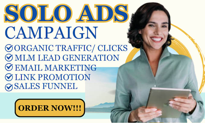 Gig Preview - Do viral USA solo ads campaign boost USA sign up MLM leads generation