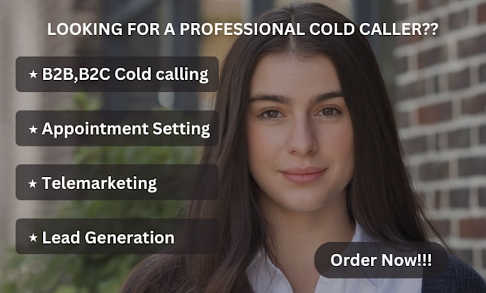 Gig Preview - Do telemarketing in USA and canada or b2b cold calling