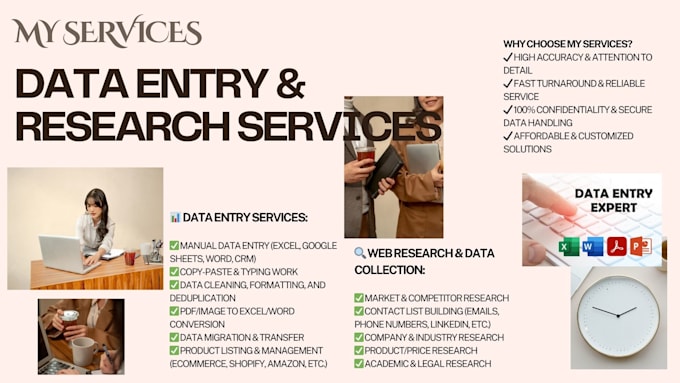 Bestseller - offer reliable data entry and web research services with guaranteed deadlines