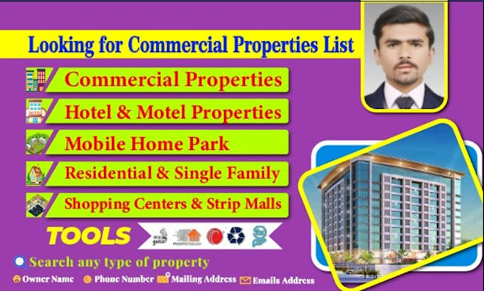 Gig Preview - Do skip tracing for real estate commercial properties