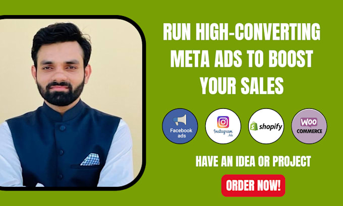 Gig Preview - Run high converting meta ads to boost your store sales