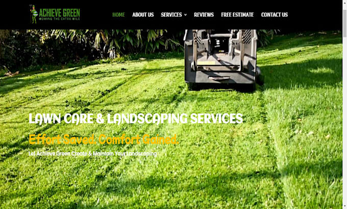 Gig Preview - Build home care website lawn care website gardening website, agriculture website