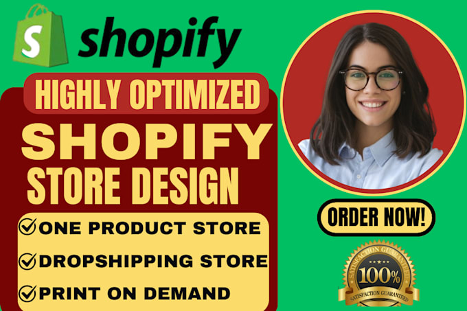 Gig Preview - Design, redesign shopify store, shopify dropshipping store, shopify website