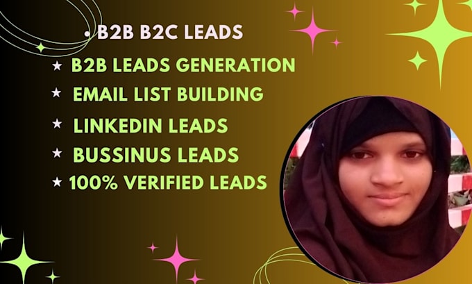 Gig Preview - B2b lead generation linkedin lead generation