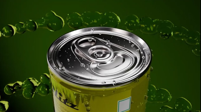 Gig Preview - Create high quality 3d soda can animation 3d soda bottle 3d beverage 3d soda