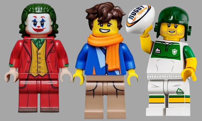 Gig Preview - Do 3d lego character modeling,toy model, 3d lego accessories 3d minifigure