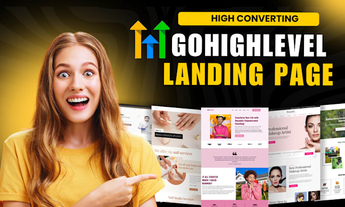 Gig Preview - Build an optimized gohighlevel landing page to increase your sales funnel