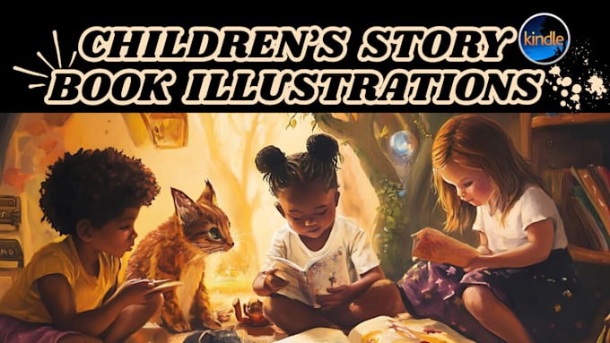 Gig Preview - Design children story book illustration, 3d children story book, kdp story book