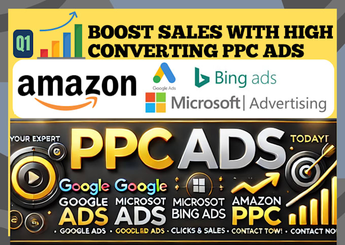 Gig Preview - Set up google ads, microsoft bing search campaign, amazon PPC shopping ads