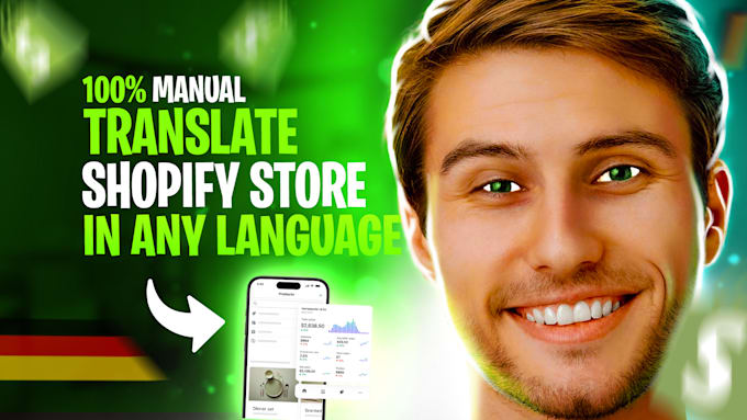 Gig Preview - Manually translate shopify store into multilingual in 24 hrs