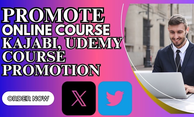 Gig Preview - Do udemy course promotion kajabi thinking course promotion to increase sales